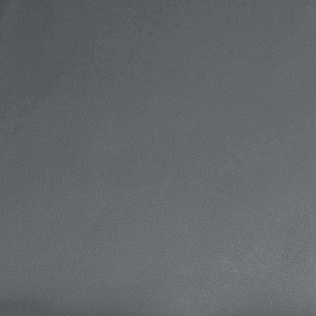 bænk 100x64x80 cm kunstlæder grå