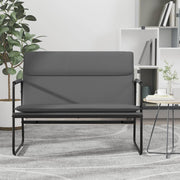 bænk 100x64x80 cm kunstlæder grå