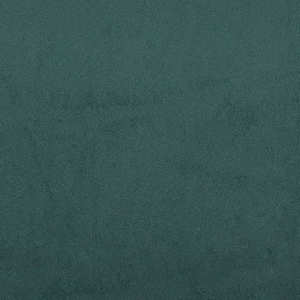 bænk 108x79x79 cm fløjl mørkegrøn