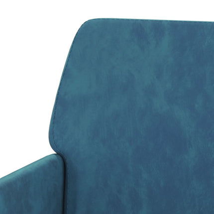 bænk 108x79x79 cm velour blå