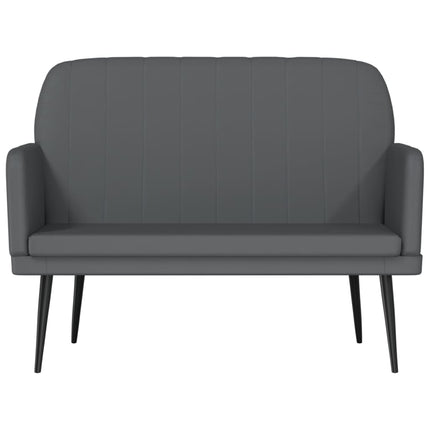 bænk 107x80x81 cm kunstlæder grå