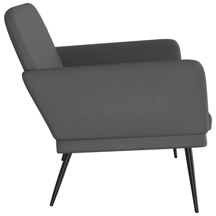 bænk 107x80x81 cm kunstlæder grå