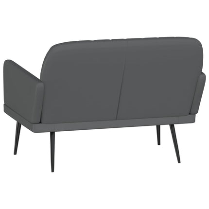 bænk 107x80x81 cm kunstlæder grå
