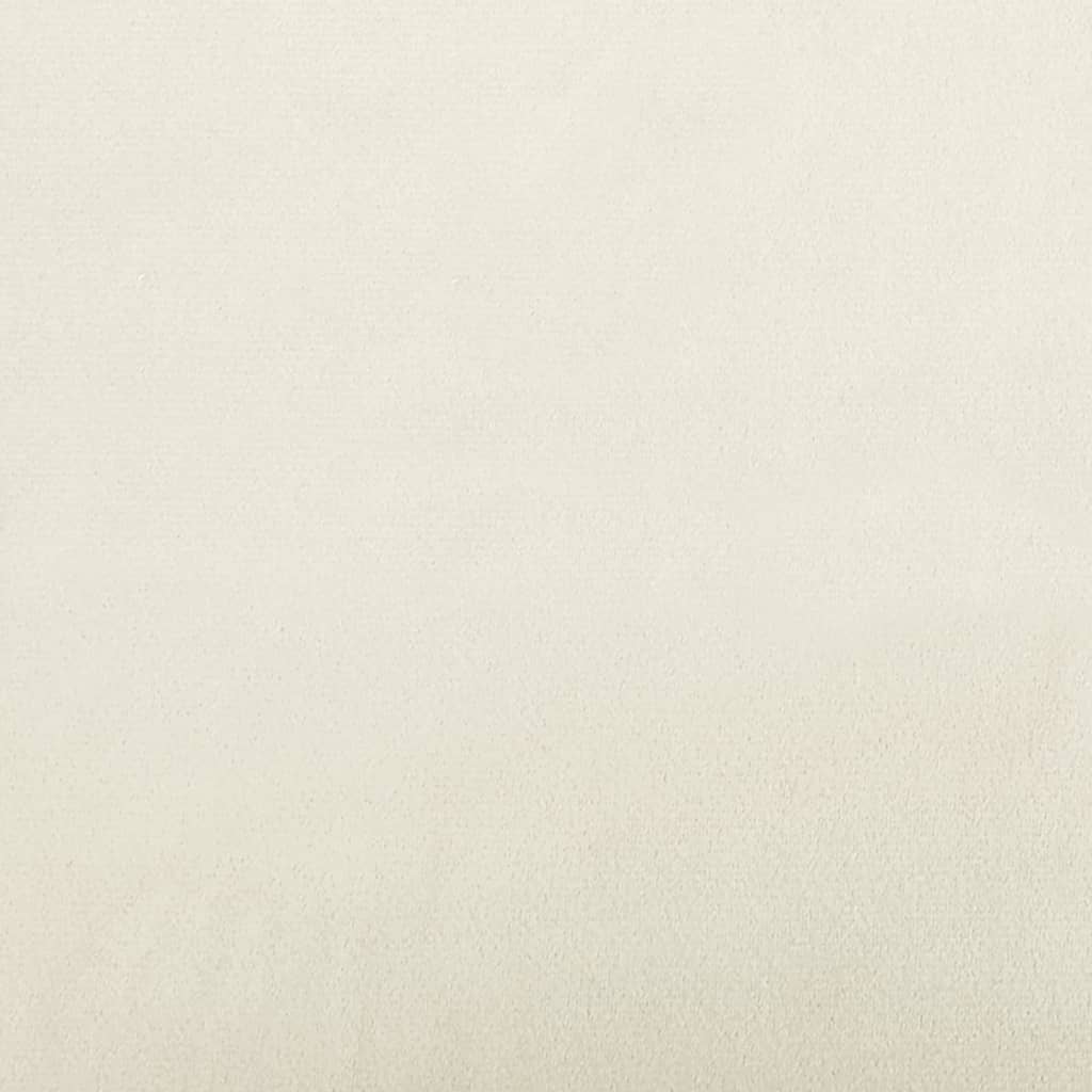 lænestol 62x79x79 cm velour cremefarvet