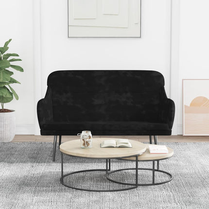 bænk 110x76x80 cm velour sort