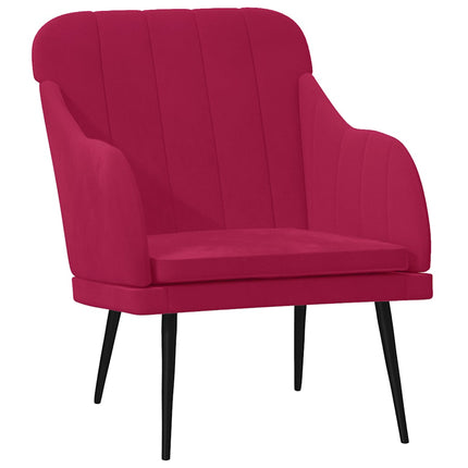 lænestol 63x76x80 cm velour Vinrød