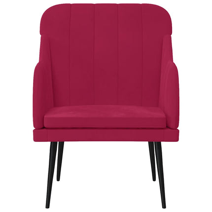 lænestol 63x76x80 cm velour Vinrød