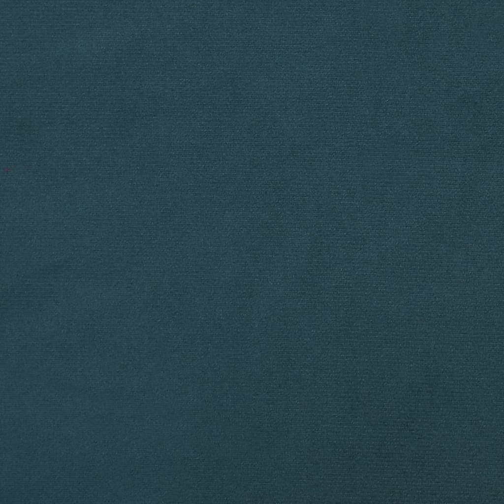 bænk 110x76x80 cm velour blå