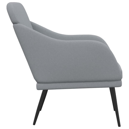 lænestol 63x76x80 cm stof lysegrå