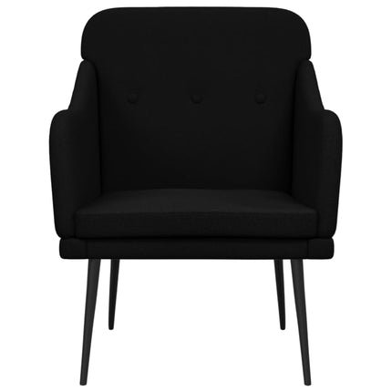 lænestol 63x76x80 cm stof sort