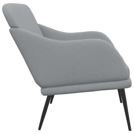 bænk 110x76x80 cm stof lysegrå