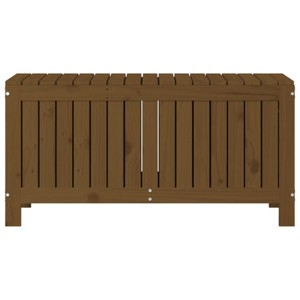 havekasse 108x42,5x54 cm massivt fyrretræ gyldenbrun