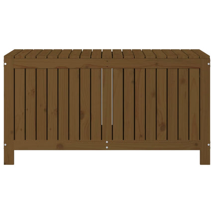 havekasse 121x55x64 cm massivt fyrretræ gyldenbrun
