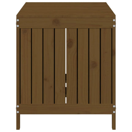 havekasse 121x55x64 cm massivt fyrretræ gyldenbrun
