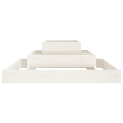 plantekasse 80x80x27 cm massivt fyrretræ hvid