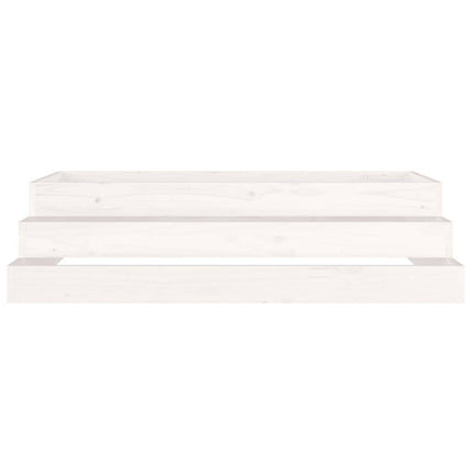 plantekasse 110x110x27 cm massivt fyrretræ hvid