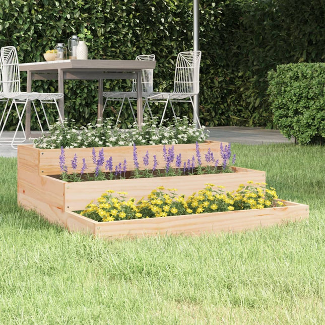 plantekasse 78x78x27 cm massivt fyrretræ