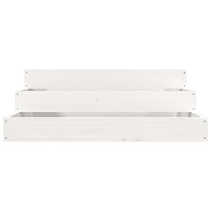 plantekasse 78x78x27 cm massivt fyrretræ hvid