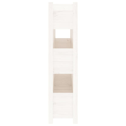 plantekasse 112x25x104,5 cm massivt fyrretræ hvid