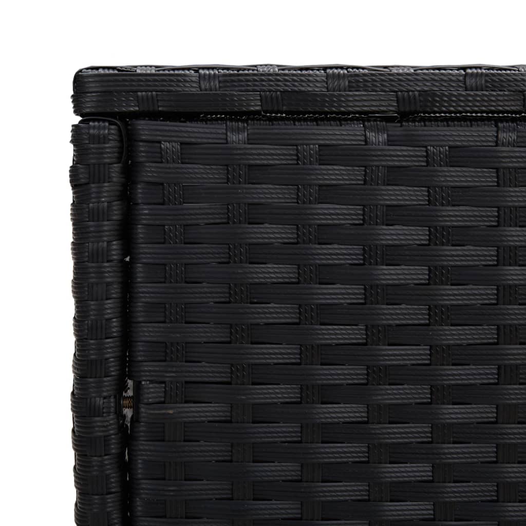 indskudsborde 3 stk. polyrattan sort