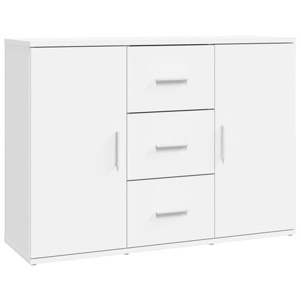 skænk 91x29,5x65 cm konstrueret træ hvid