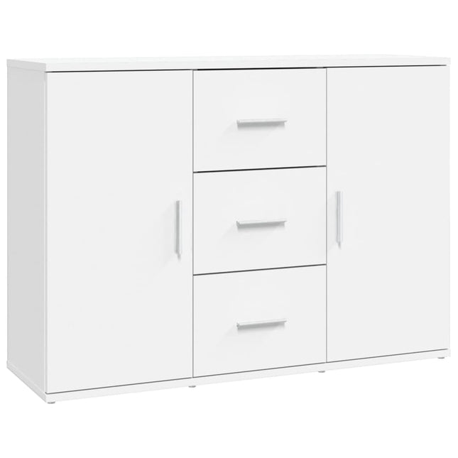 skænk 91x29,5x65 cm konstrueret træ hvid