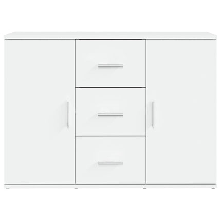 skænk 91x29,5x65 cm konstrueret træ hvid