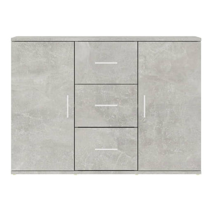 skænk 91x29,5x65 cm konstrueret træ betongrå
