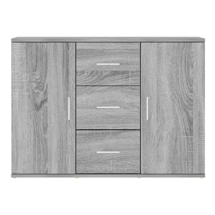 skænk 91x29,5x65 cm konstrueret træ grå sonoma-eg