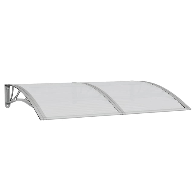 dørbaldakin 150x100 cm polycarbonat grå