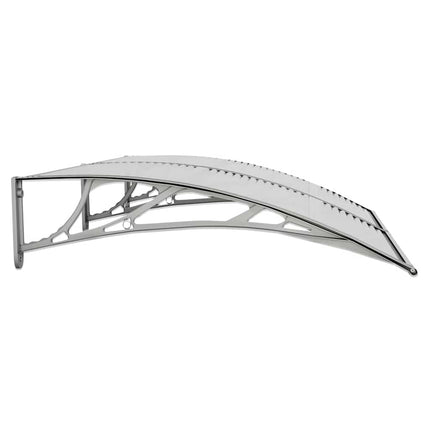 dørbaldakin 150x100 cm polycarbonat grå