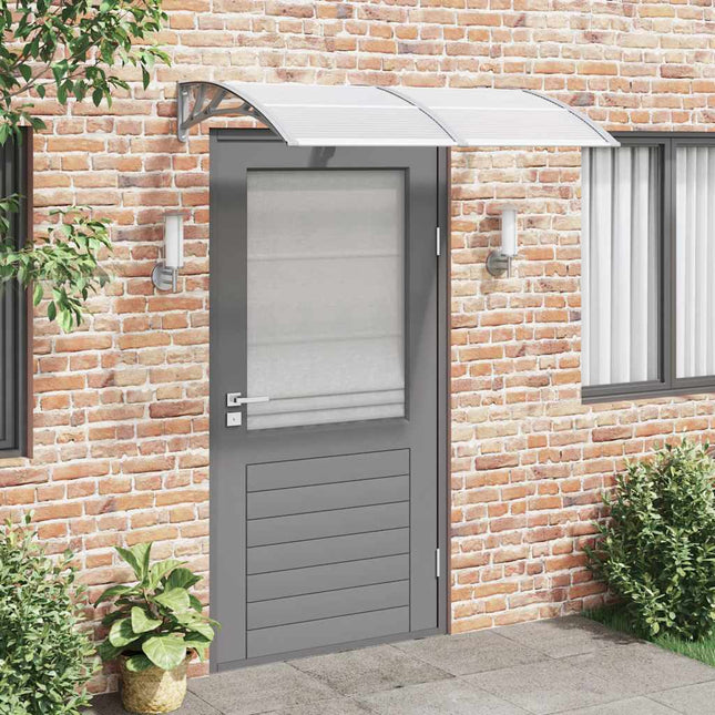 dørbaldakin 150x100 cm polycarbonat grå