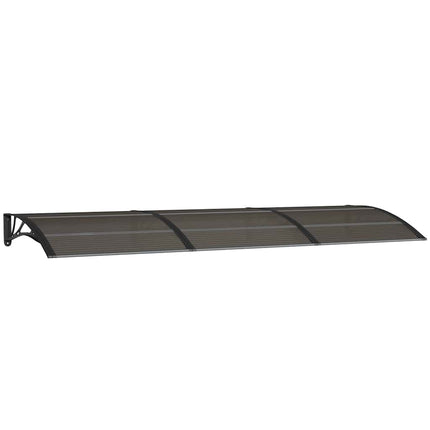 dørbaldakin 300x100 cm polycarbonat sort