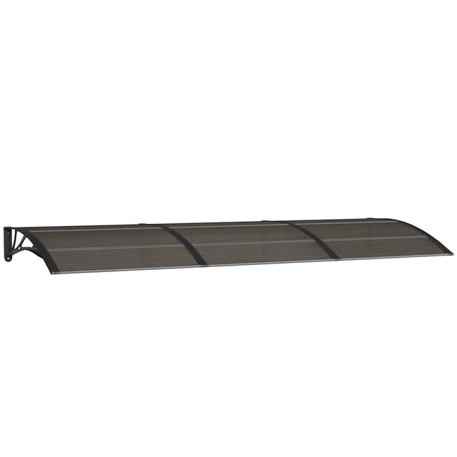 dørbaldakin 300x100 cm polycarbonat sort