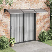dørbaldakin 300x100 cm polycarbonat sort