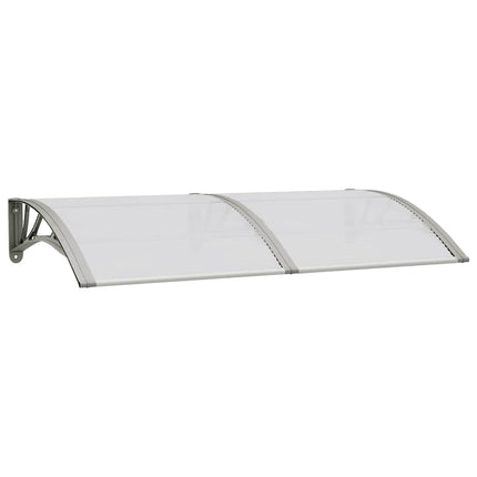 dørbaldakin 150x75 cm polycarbonat grå