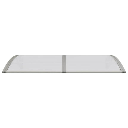 dørbaldakin 150x75 cm polycarbonat grå
