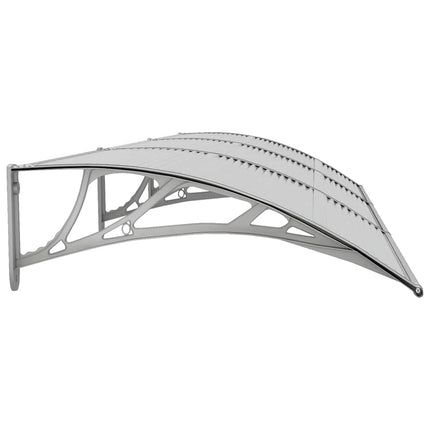 dørbaldakin 300x75 cm polycarbonat grå