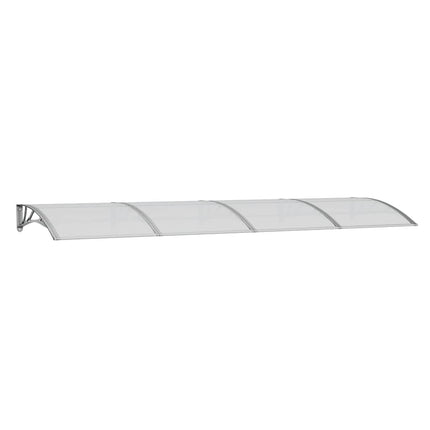 dørmarkise grå 350x100 cm polycarbonat