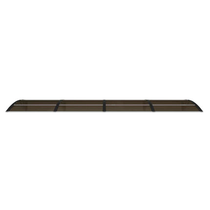 dørmarkise sort 350x100 cm polycarbonat