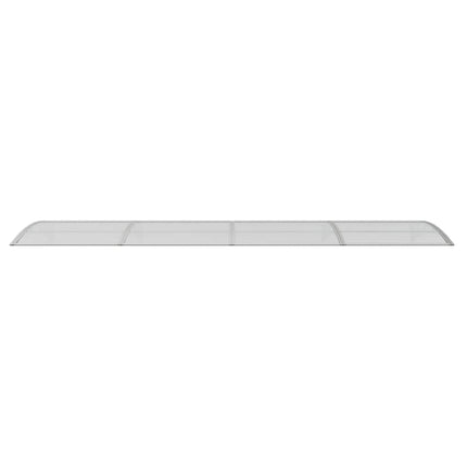 dørmarkise grå 400x100 cm polycarbonat