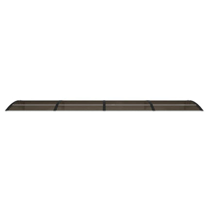 dørmarkise sort 400x100 cm polycarbonat