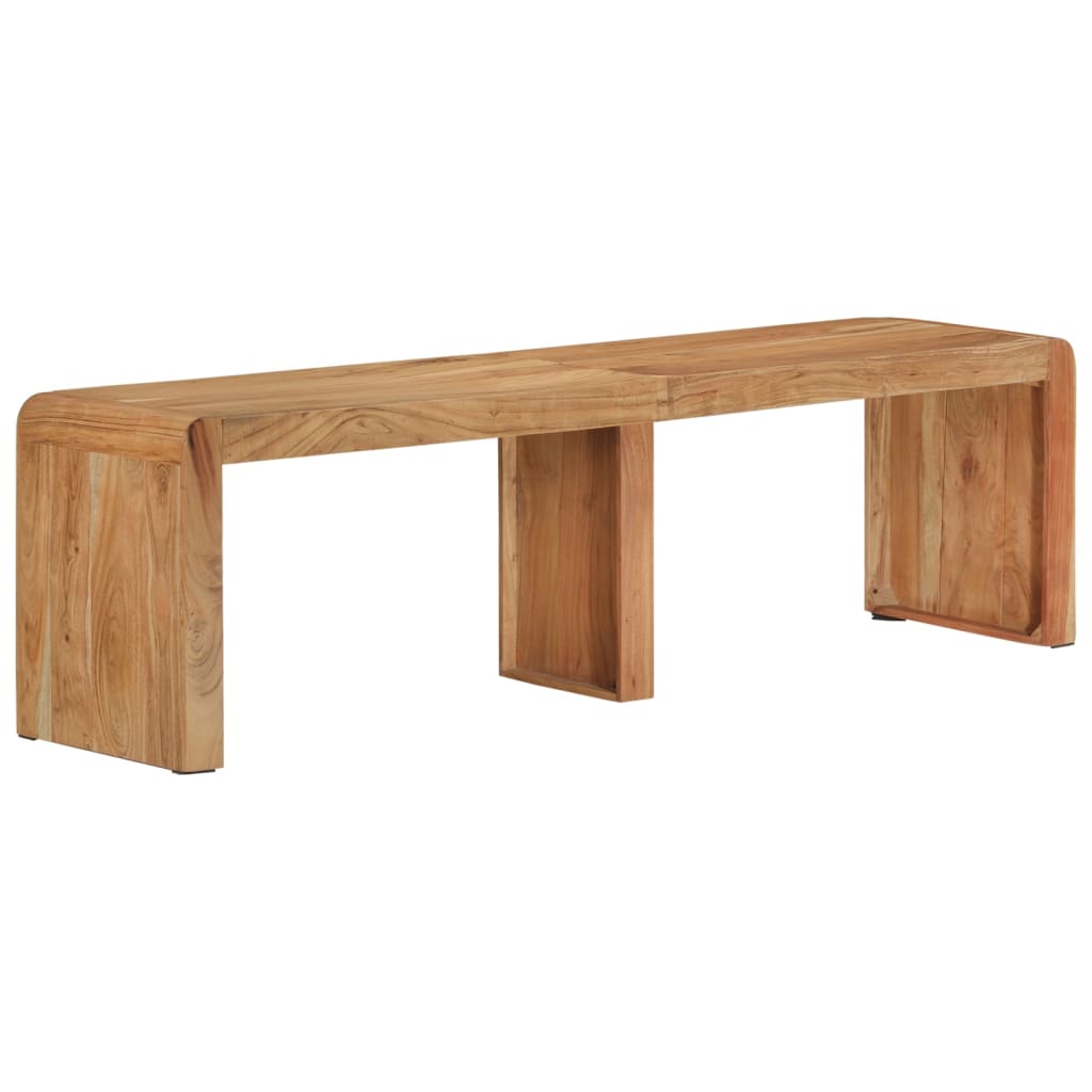 bænk 160x38x45 cm massivt akacietræ