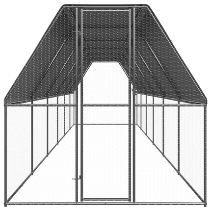 hønsegård 2x12x2 m galvaniseret stål