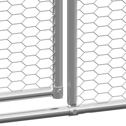 hønsegård 3x6x2 m galvaniseret stål