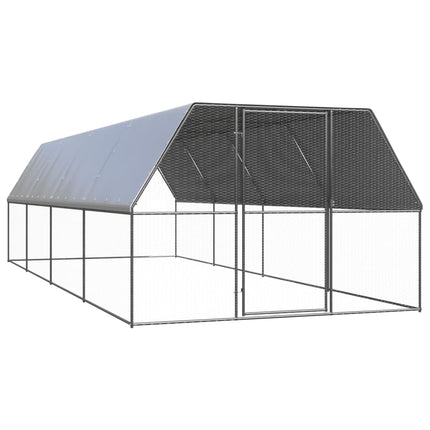 hønsegård 3x8x2 m galvaniseret stål