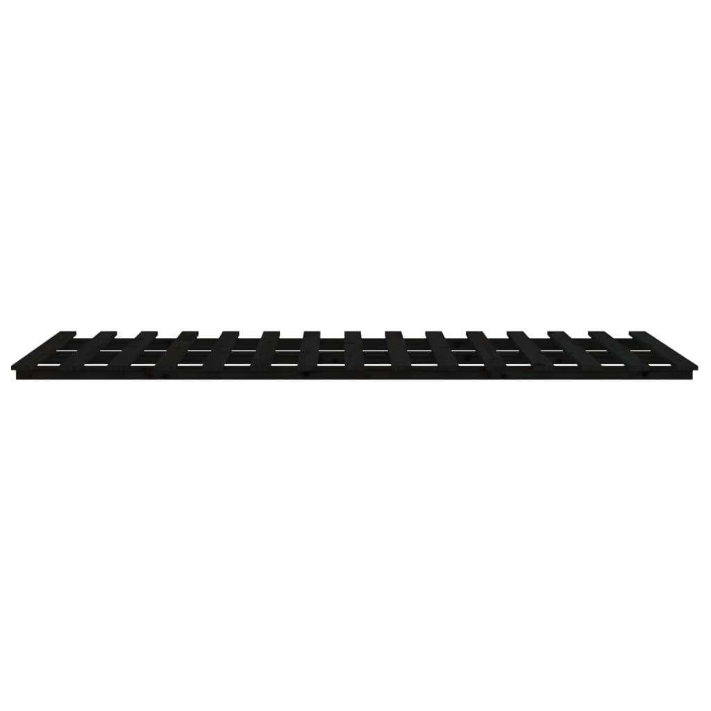 sengeramme 100x200 cm massivt fyrretræ sort