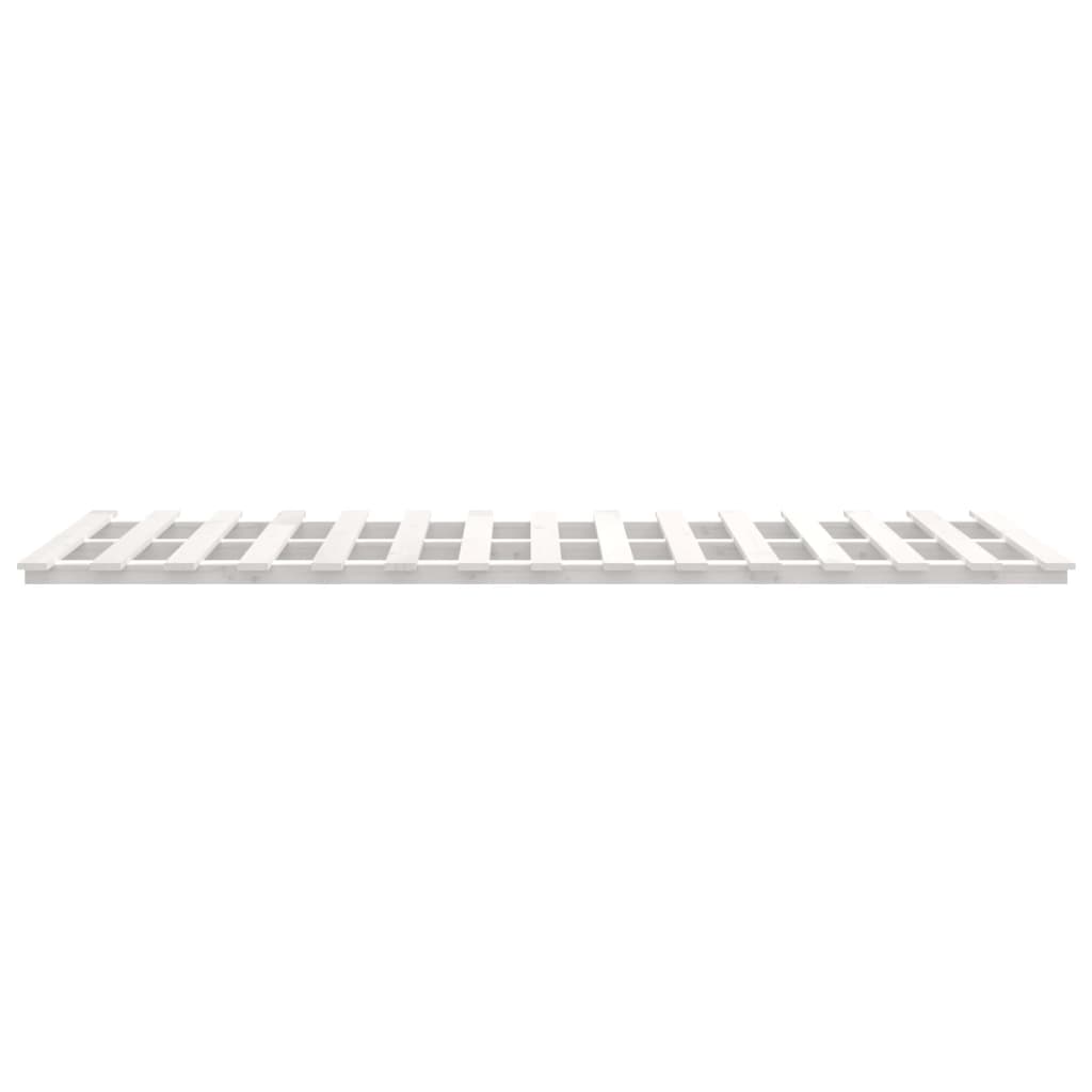 sengeramme 120x200 cm massivt fyrretræ hvid