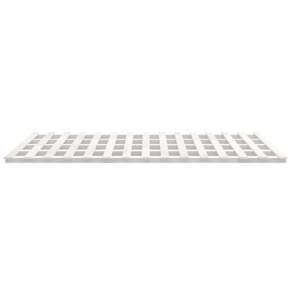 sengeramme 180x200 cm massivt fyrretræ hvid