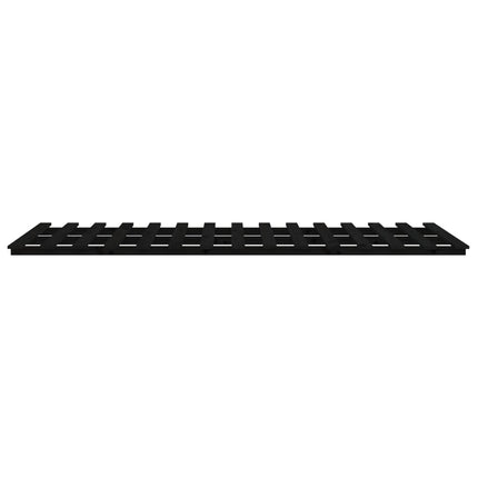 sengestel 90x190 cm massivt fyrretræ sort